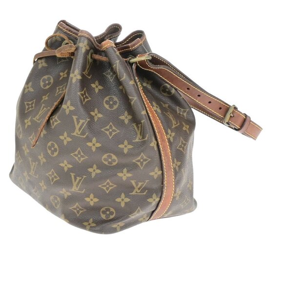 LOUIS VUITTON Petit Noe Drawstring Shoulder Bag Monogram Leather - Picture 2 of 14